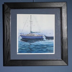 Jacht met spiegeling - klein