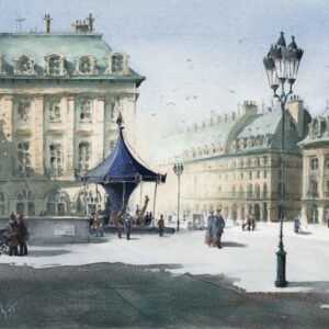 Winterlicht op Place Vendôme - Parijs