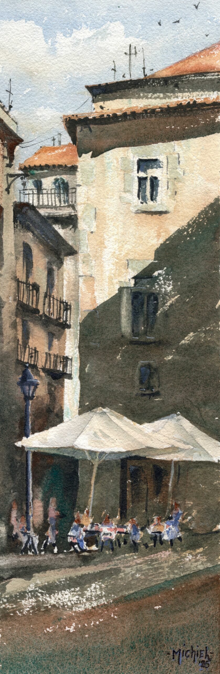 Middagrust op Plaça de la Mercè - Barcelona